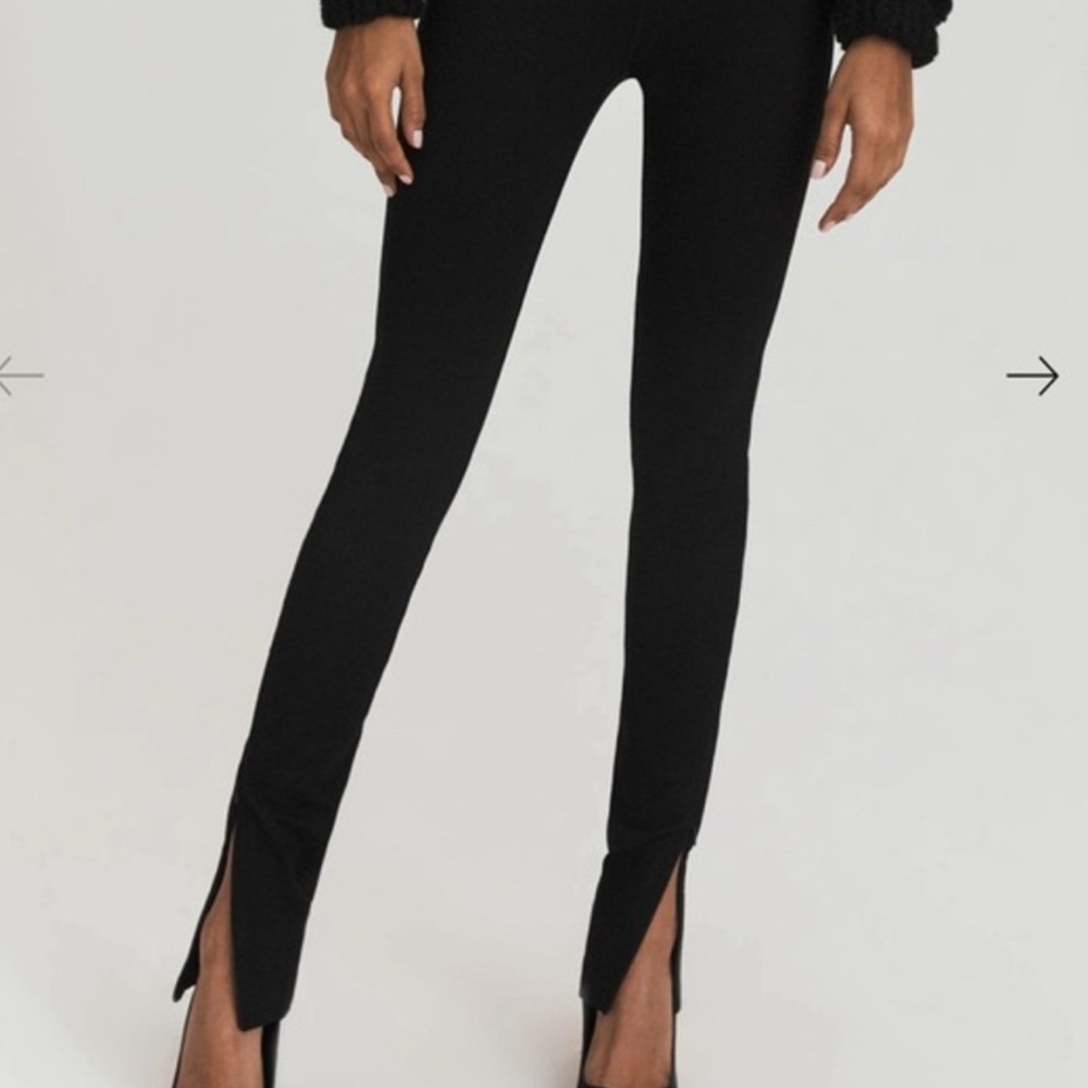 NWT something navy willa black knit pant